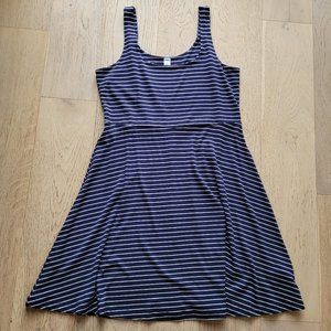 Old Navy Summery A-line Tank Dress. - New - Navy with White stripes - Si…